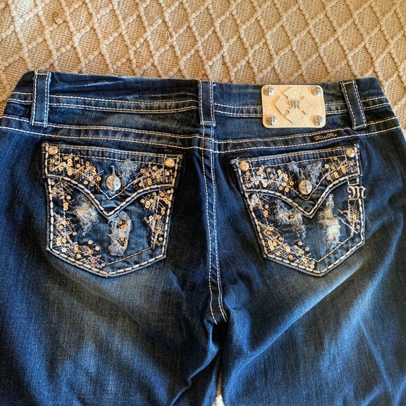Miss Me bootcut jeans with Embellished pockets - Picture 1 of 5